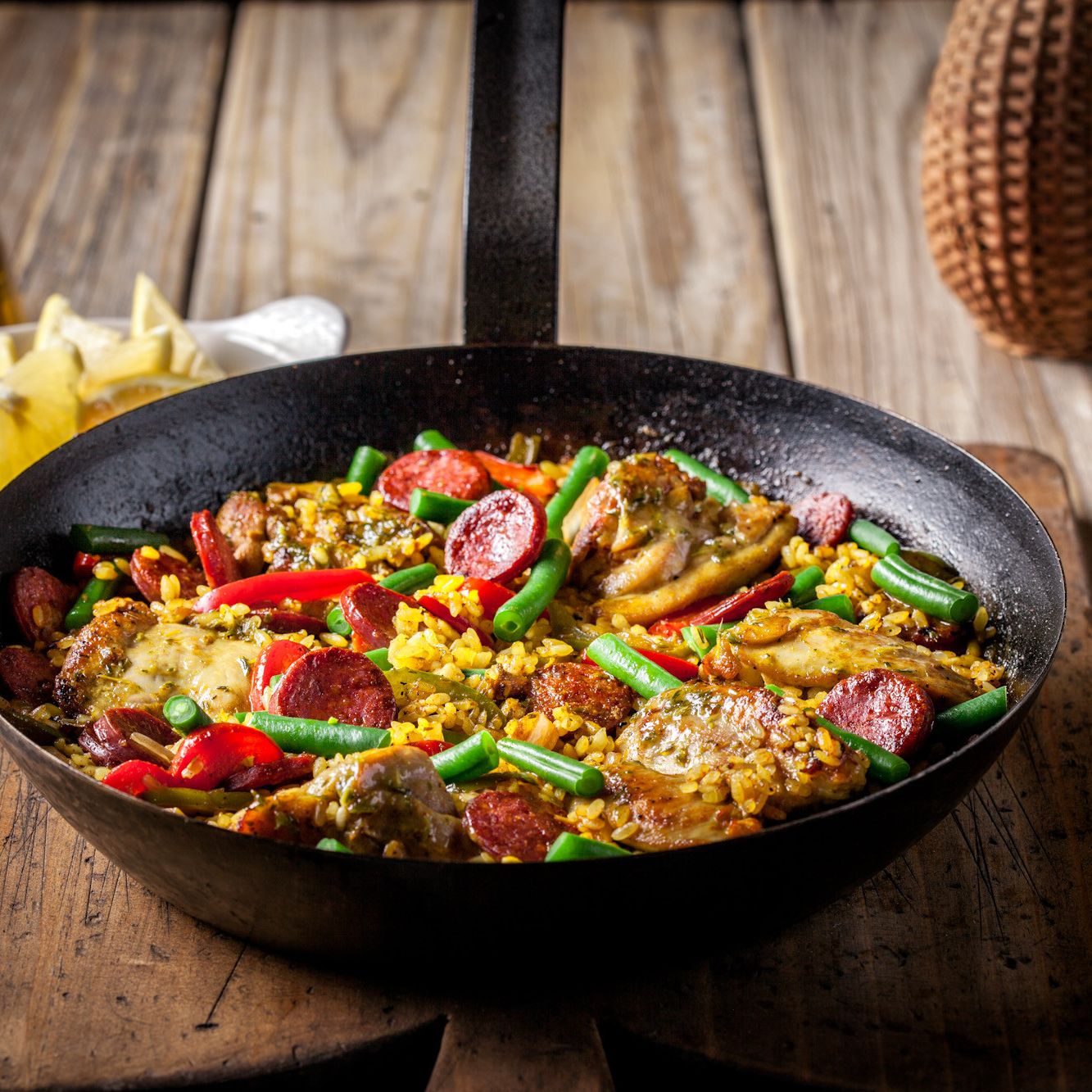 Garlic Chicken & Pork Paella Gourmet Garden